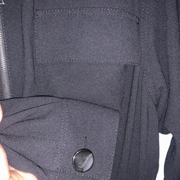 Like NEW Zara Black Zip Up Jumpsuit SZ M - Picture 4 of 4